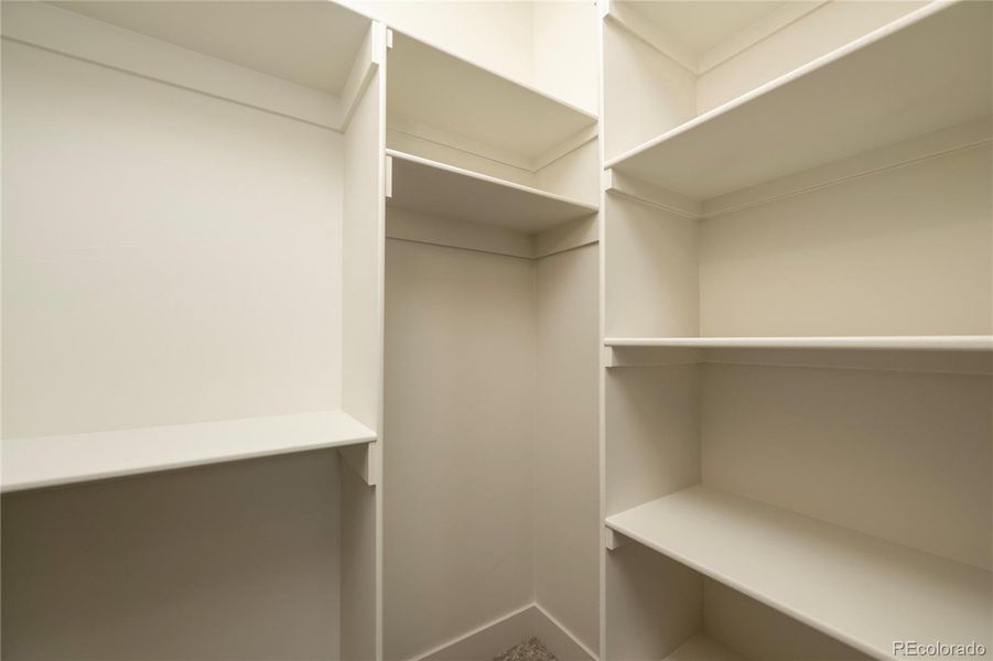 Master bedroom walk in closet.