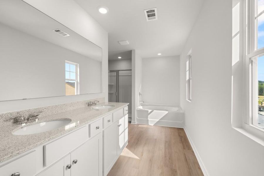 Furnished interior view inside a new home in Braselton Village, Braselton (Image 3). Furnished interior view inside a new home in Braselton Village, Braselton (Image 3).
