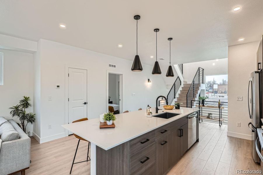 Furnished interior view inside a new home in , Wheat Ridge (Image 9).