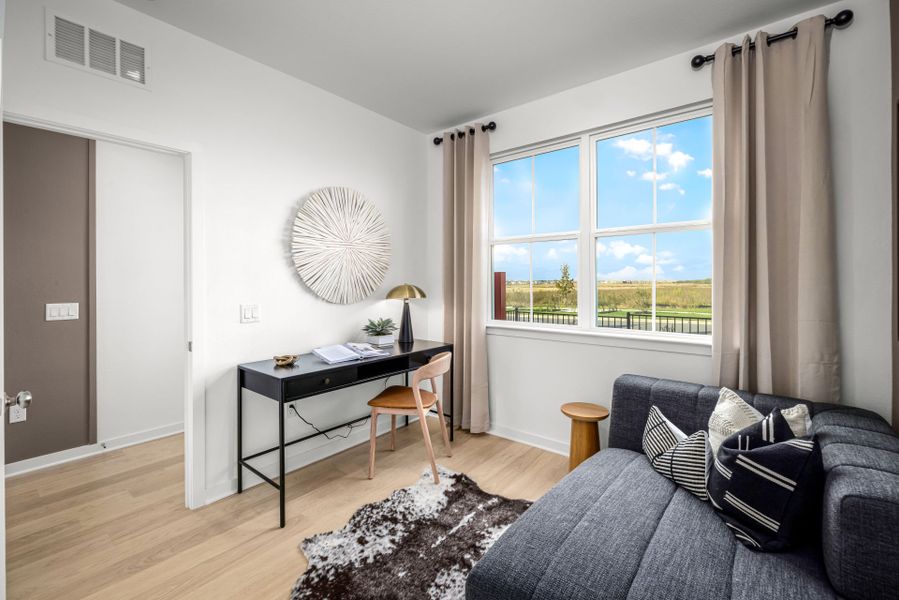 Representative furnished interior of a home built from the Sandalwood by Centex in Larson Crossing, Elgin (Image 13). Representative furnished interior of a home built from the Sandalwood by Centex in Larson Crossing, Elgin (Image 13).