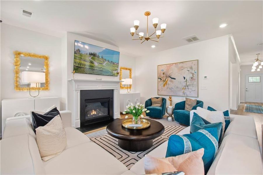 Furnished interior view inside a new home in Abbotts Crossing, Conyers (Image 14).