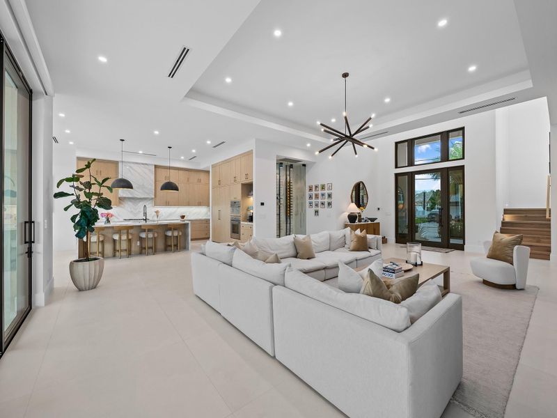 Furnished interior view inside a new home in , Lighthouse Point (Image 31).