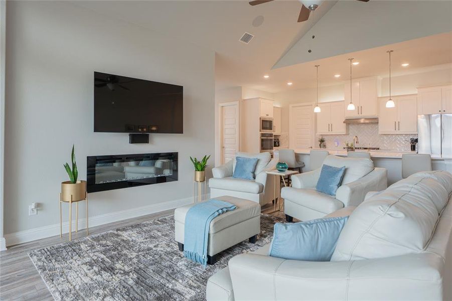 Furnished interior view inside a new home in , McKinney (Image 8).