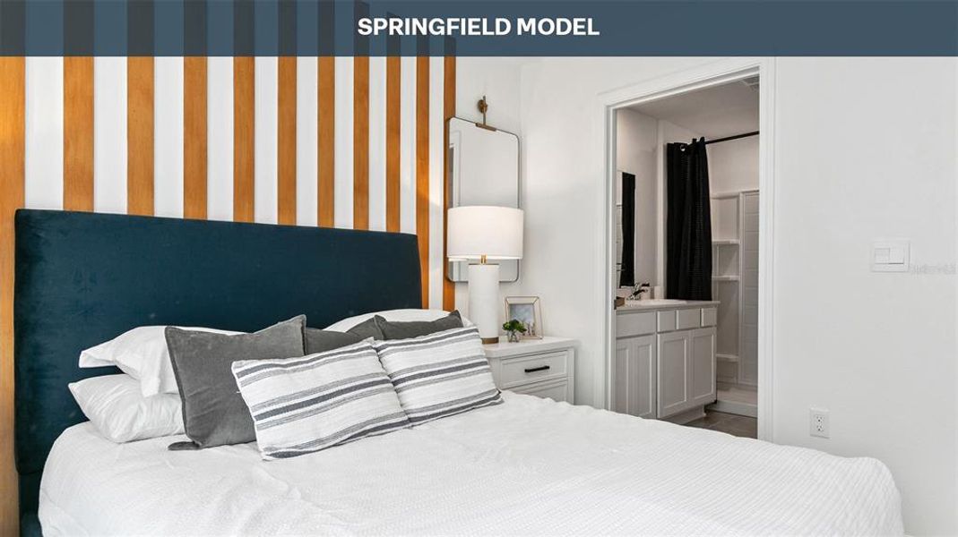 Furnished interior view inside a new home in Cordera Townhomes, St. Augustine (Image 9).