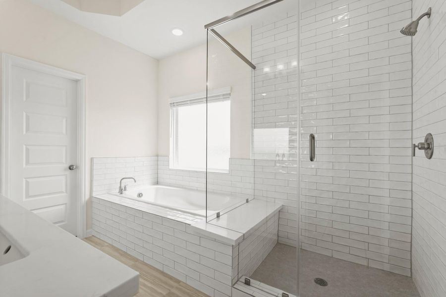 Serene primary bath (*Photo not of actual home and used for illustration purposes only.)