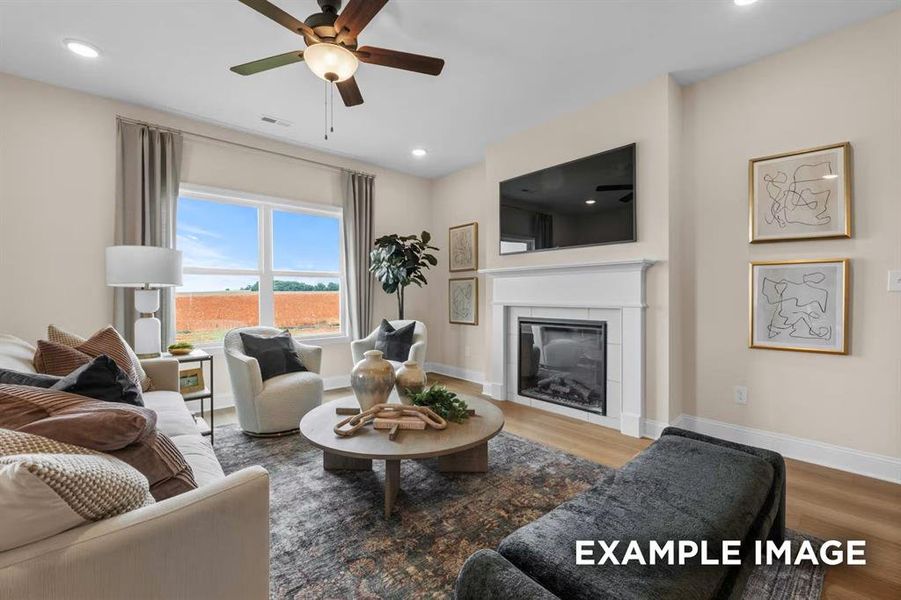 Furnished interior view inside a new home in Mercer Meadows, Royse City (Image 23).