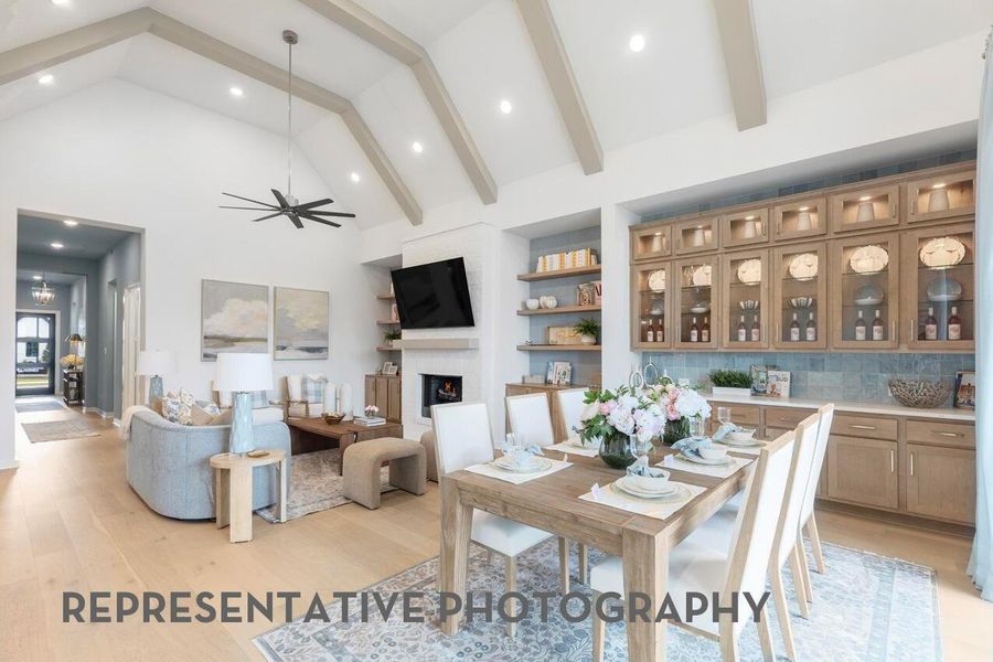 Furnished interior view inside a new home in Meridiana, Manvel (Image 4).