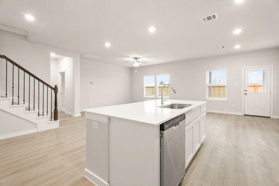 Furnished interior view inside a new home in Trails at Woodhaven, La Marque (Image 14).