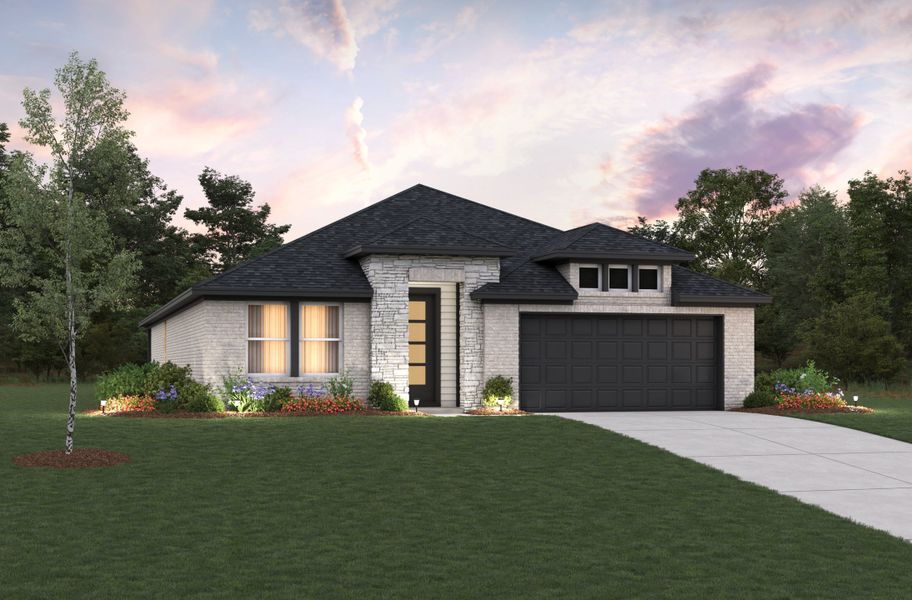 Representative exterior photo of a completed home built from the Teton by Beazer Homes in Sorella: Landmark Collection, Tomball, TX (Image 14).