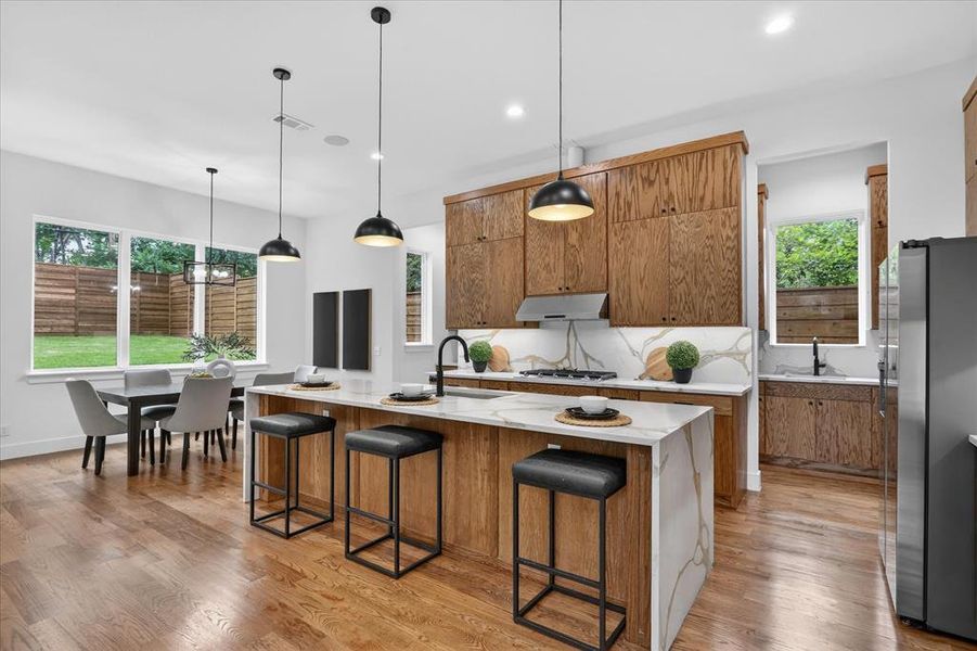 Furnished interior view inside a new home in , Dallas (Image 27).