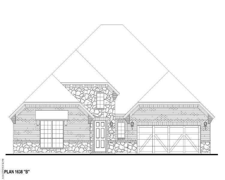 Plan 1638 Elevation B