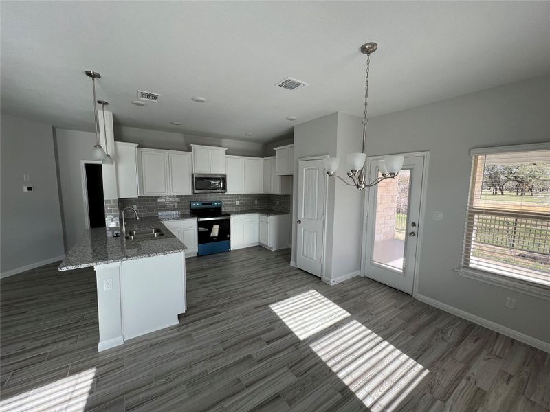Furnished interior view inside a new home in Delaware Springs, Burnet (Image 9). Furnished interior view inside a new home in Delaware Springs, Burnet (Image 9).
