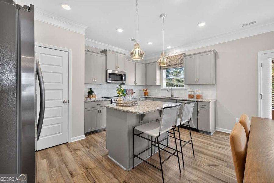 Furnished interior view inside a new home in Cobblestone Crossing Commons, Byron (Image 14). Furnished interior view inside a new home in Cobblestone Crossing Commons, Byron (Image 14).