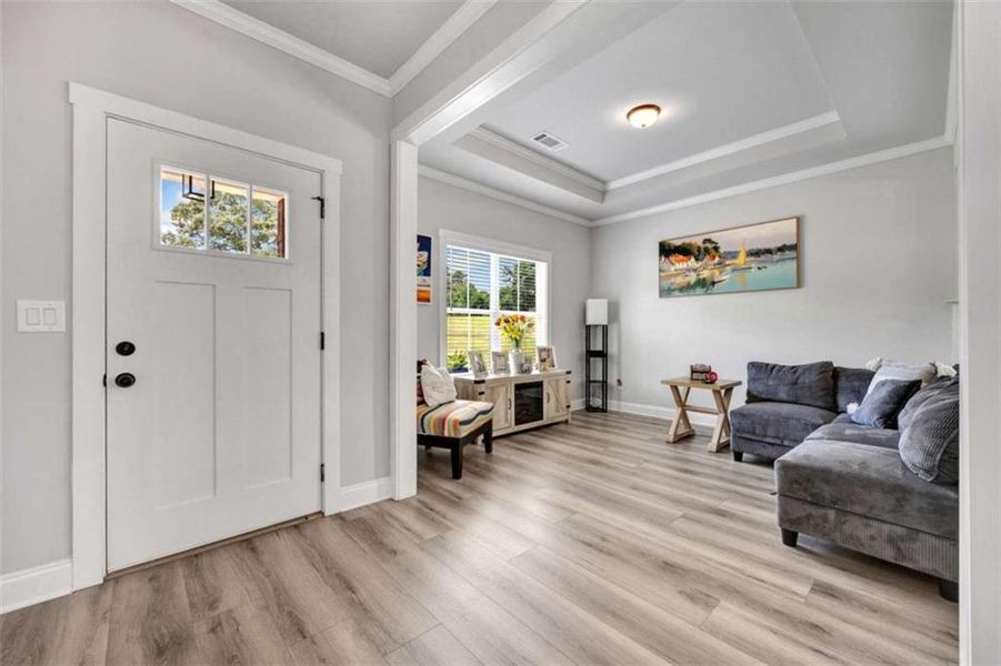 Furnished interior view inside a new home in , Monroe (Image 10).