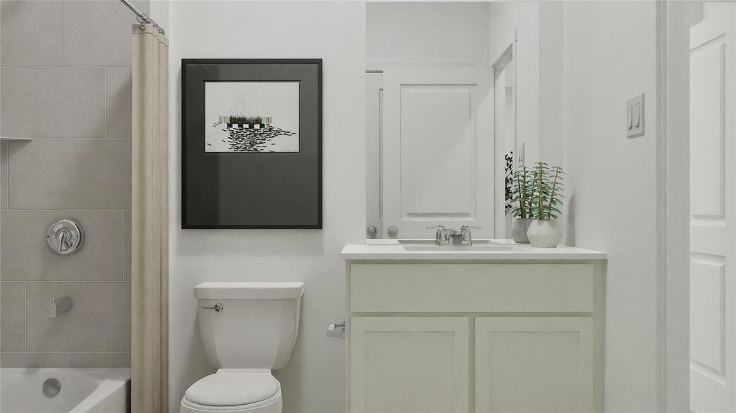 Furnished interior view inside a new home in Thunder Rock, Marble Falls (Image 24).