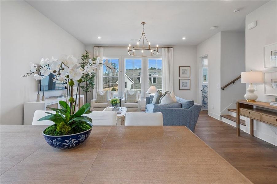 Furnished interior view inside a new home in , Alpharetta (Image 26).
