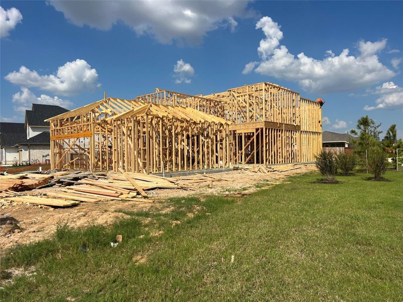 In-progress construction of a new home in , Katy, TX (Image 3).