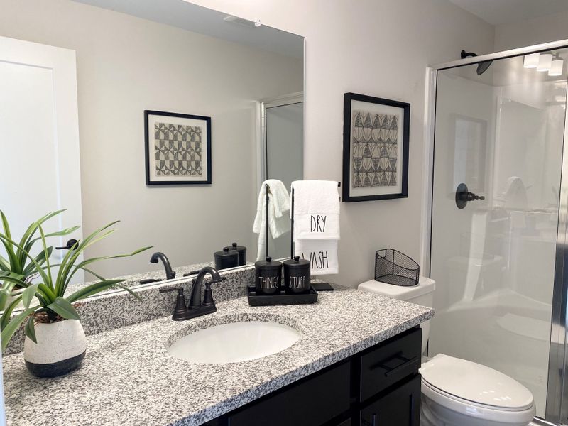 Representative furnished interior of a home built from the The Keswick  Townhome (End Viewout) by Norfolk Homes in Bristol Ridge Townhomes, Ann Arbor (Image 33).