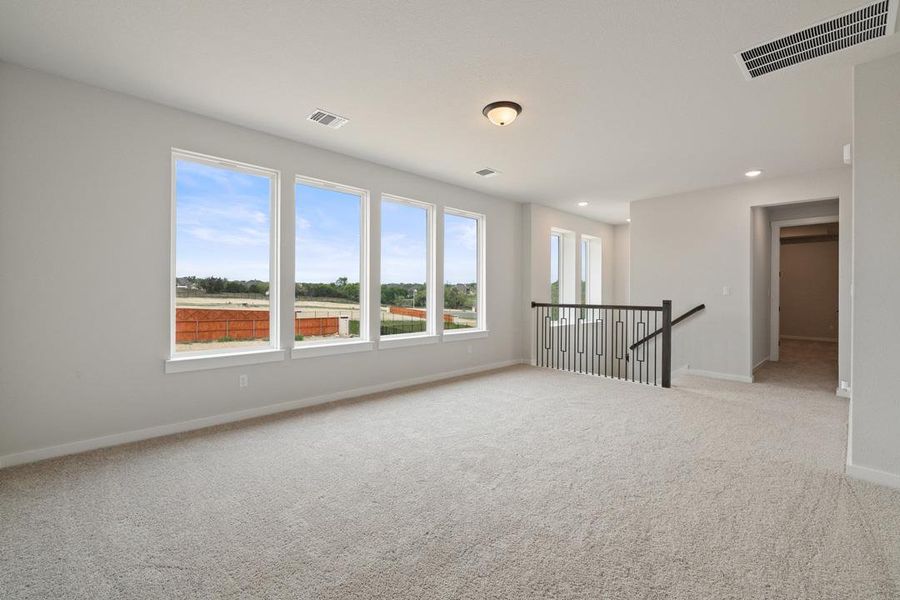 Spacious, unfurnished interior of a new home in Capitol Collection at Lariat, Liberty Hill (Image 27). Spacious, unfurnished interior of a new home in Capitol Collection at Lariat, Liberty Hill (Image 27).