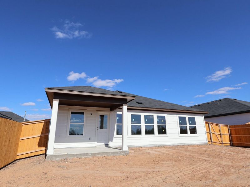 Exterior details and patio area of a home in Carillon, Manor (Image 6). Exterior details and patio area of a home in Carillon, Manor (Image 6).