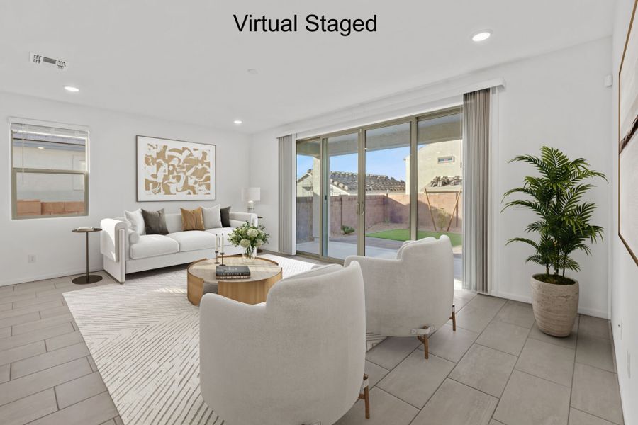 Furnished interior view inside a new home in Oasis At Rocking K, Vail (Image 5).