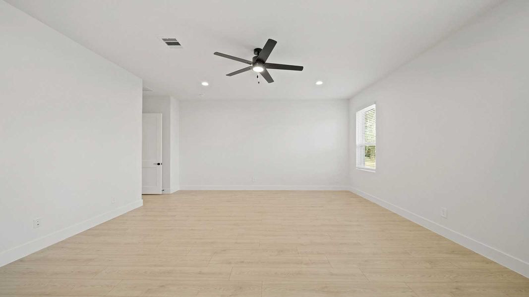 Representative unfurnished interior of a home built from the Galway by D.R. Horton in Butlers Bend Estates, Pinehurst (Image 65). Representative unfurnished interior of a home built from the Galway by D.R. Horton in Butlers Bend Estates, Pinehurst (Image 65).