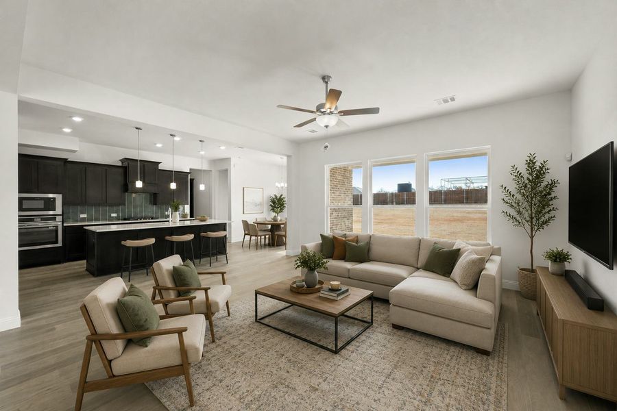 Representative furnished interior of a home built from the Cherry by Kindred Homes in Westside Preserve, Midlothian (Image 10).