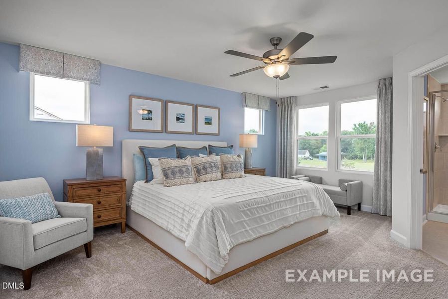 Furnished interior view inside a new home in Springvale, Fuquay Varina (Image 6).