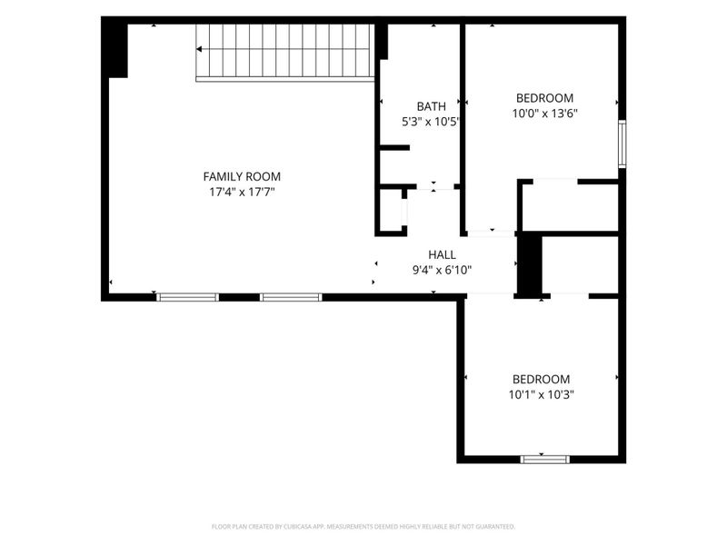 Upper level floor plan