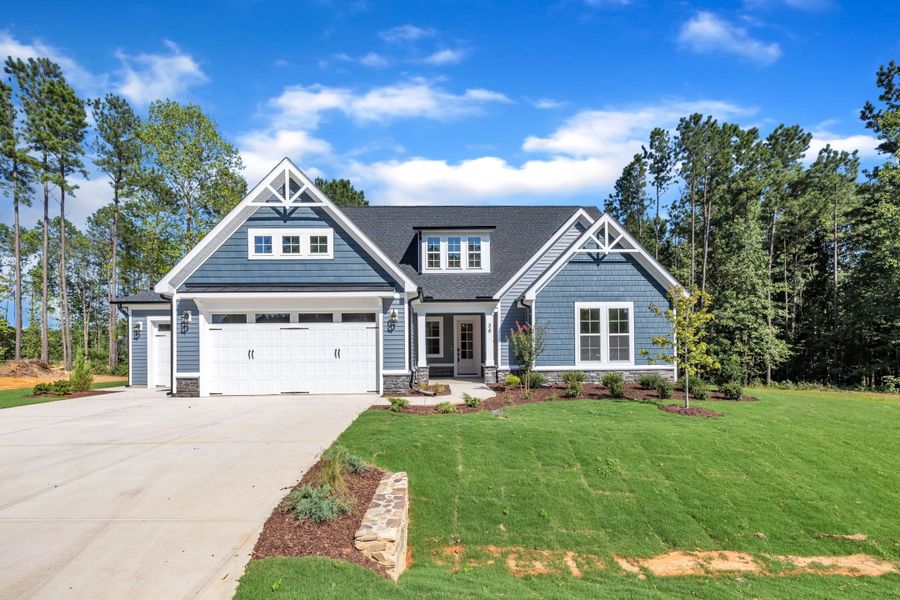 Representative exterior photo of a completed home built from the The Bradley by RobuckHomes in Baylee Ridge, Selma, NC (Image 48). Representative exterior photo of a completed home built from the The Bradley by RobuckHomes in Baylee Ridge, Selma, NC (Image 48).