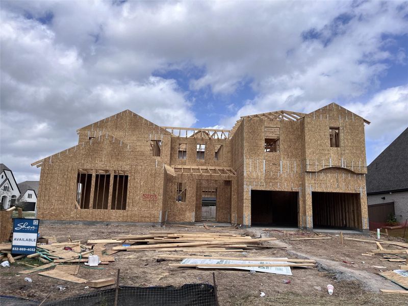 In-progress construction of a new home in Meridiana 70', Manvel, TX (Image 6).