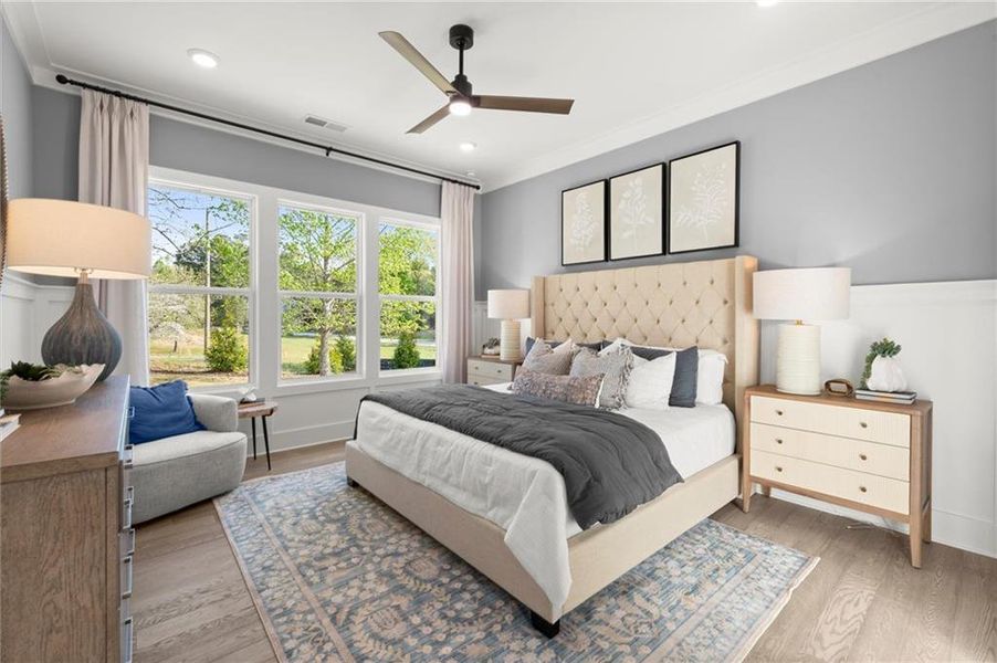 Furnished interior view inside a new home in Hillgrove Preserve, Powder Springs (Image 27).