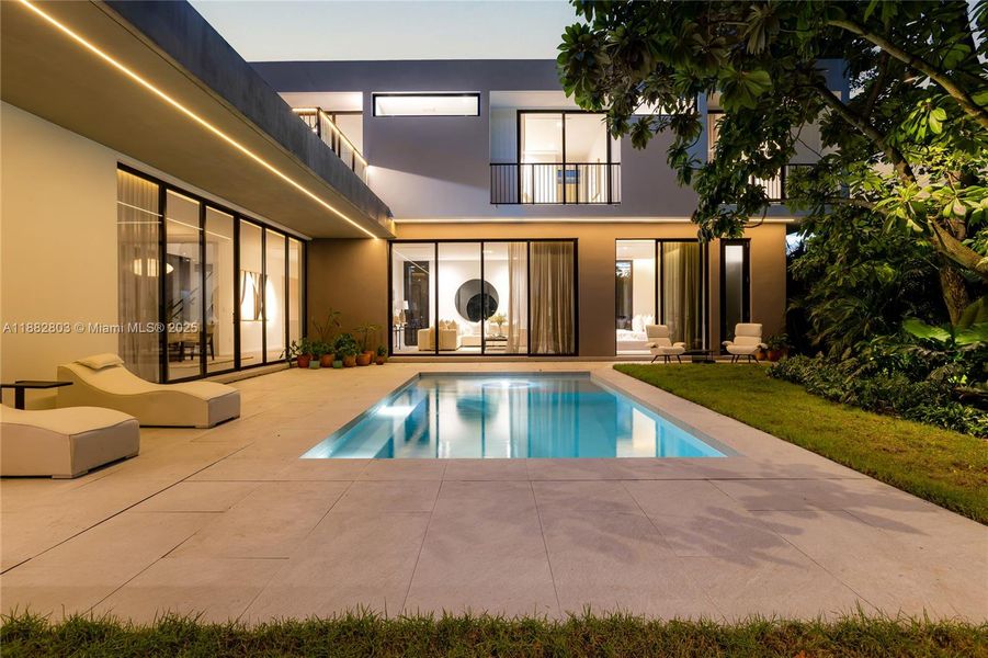 Exterior details and patio area of a home in , Miami (Image 26). Exterior details and patio area of a home in , Miami (Image 26).