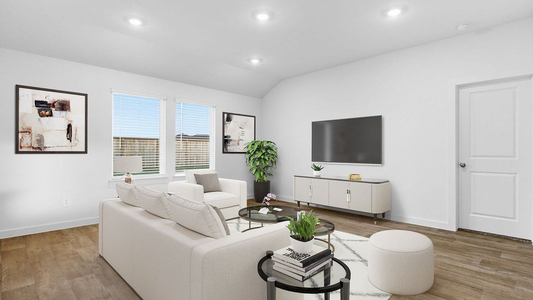 Furnished interior view inside a new home in Emberly, Beasley (Image 10).