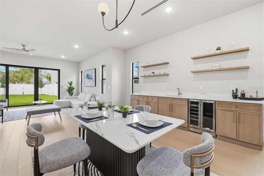 Furnished interior view inside a new home in , Tampa (Image 12).