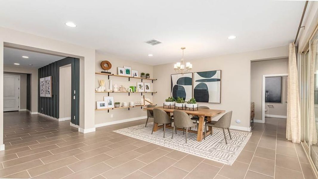 Representative furnished interior of a home built from the Redwood by Taylor Morrison in Paradisi, Surprise (Image 9).