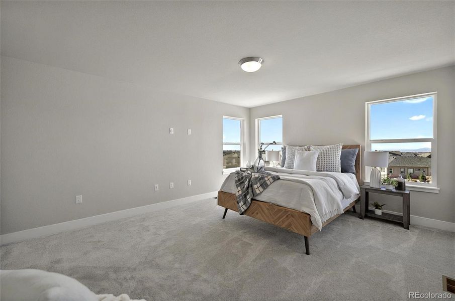 Furnished interior view inside a new home in , Colorado Springs (Image 6). Furnished interior view inside a new home in , Colorado Springs (Image 6).