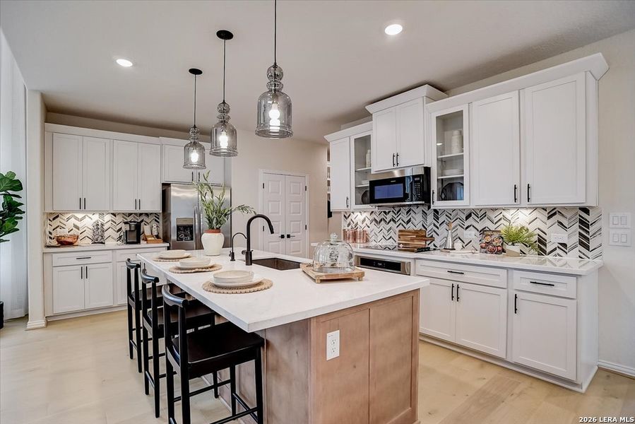 Furnished interior view inside a new home in Casinas at Gruene, New Braunfels (Image 15).