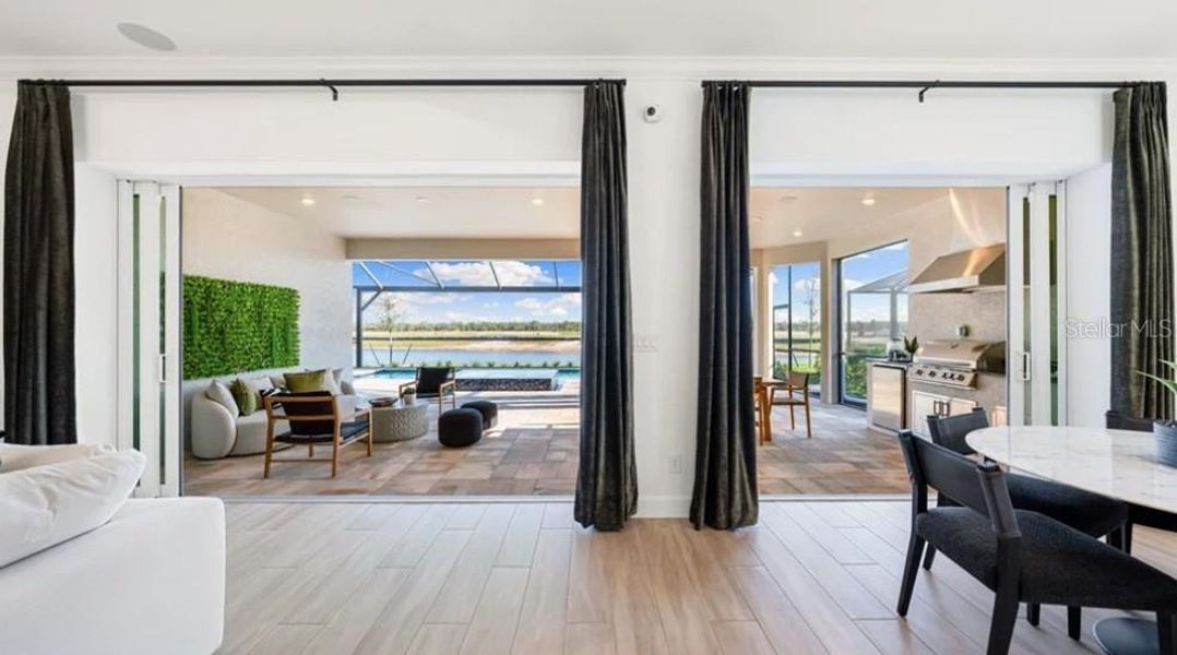 Furnished interior view inside a new home in Esplanade at Center Lake Ranch, St. Cloud (Image 4). Furnished interior view inside a new home in Esplanade at Center Lake Ranch, St. Cloud (Image 4).