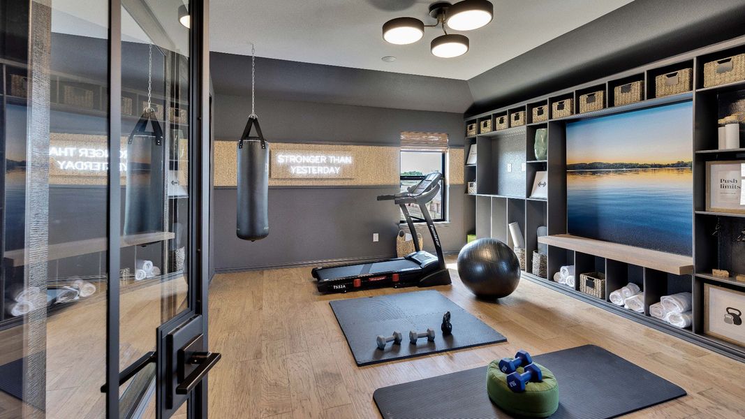 Representative furnished interior of a home built from the Elm by DRB Homes in Anthem, Kyle (Image 11).
