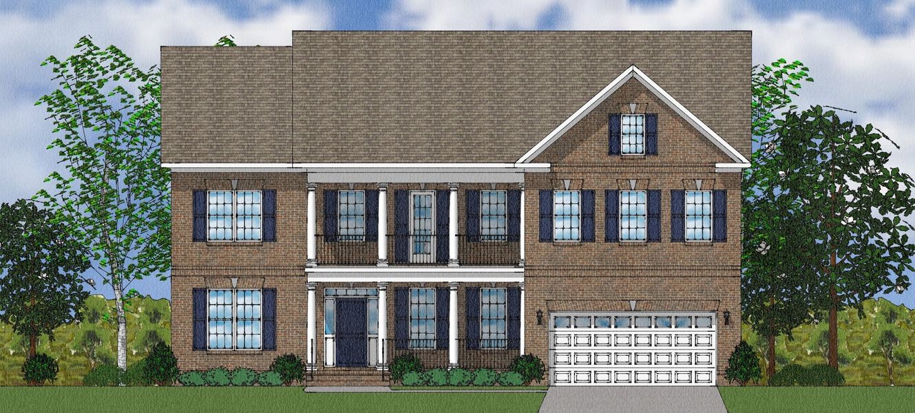 Representative exterior photo of a completed home built from the Rutledge II - Elite Collection by Mungo Homes in Suter Estates, Easley, SC (Image 36).