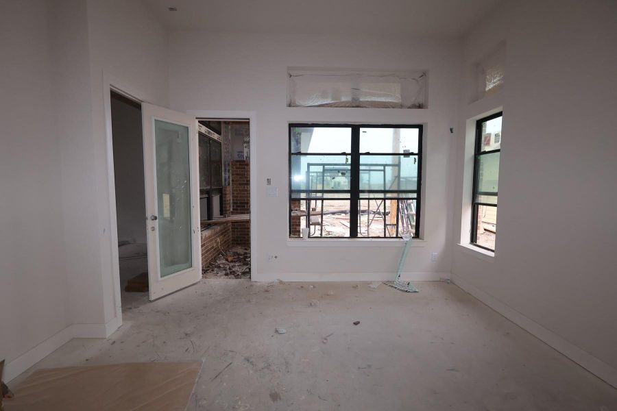 In-progress construction of a new home in Sienna - Landmark Row Collection, Missouri City, TX (Image 8). In-progress construction of a new home in Sienna - Landmark Row Collection, Missouri City, TX (Image 8).