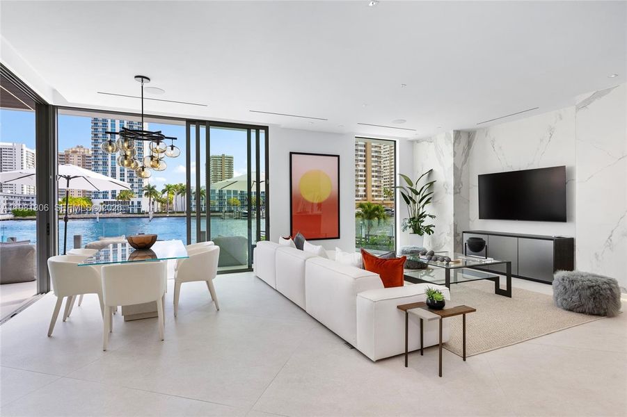 Furnished interior view inside a new home in , Hallandale Beach (Image 10).