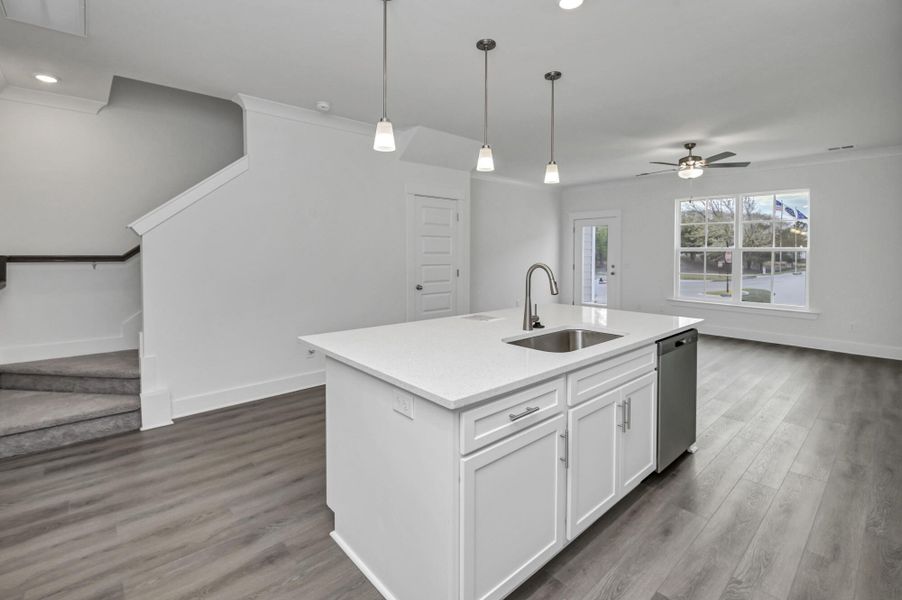 Furnished interior view inside a new home in Lake Carolina Townhomes, Columbia (Image 9).