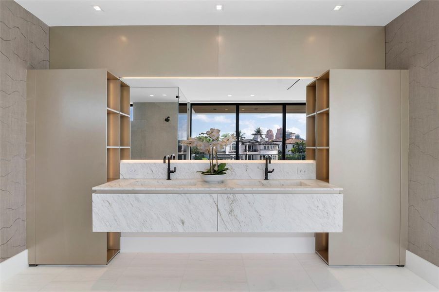 Furnished interior view inside a new home in , Fort Lauderdale (Image 64).