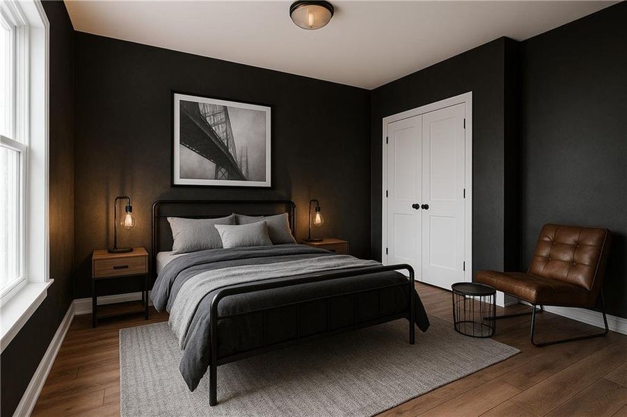 Furnished interior view inside a new home in , Atlanta (Image 9).