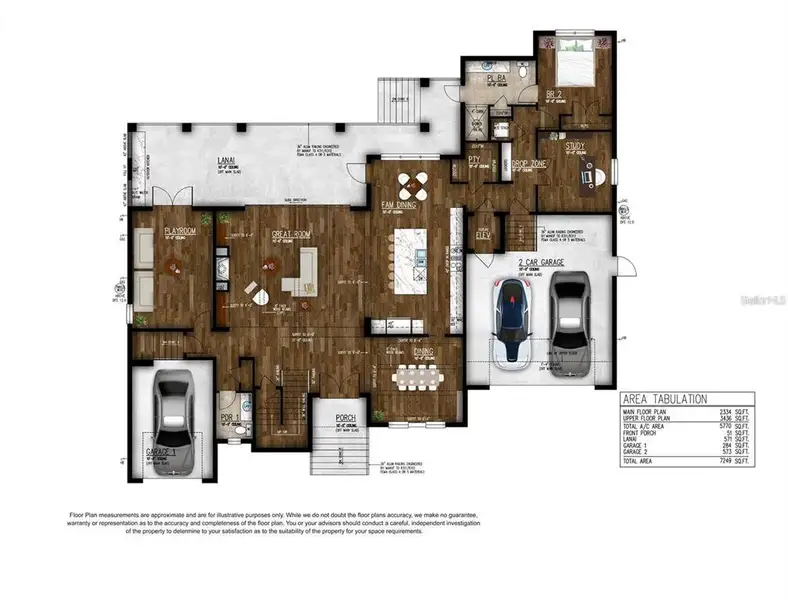 2D floor plan layout of this home in , Tampa, FL (Image 6).