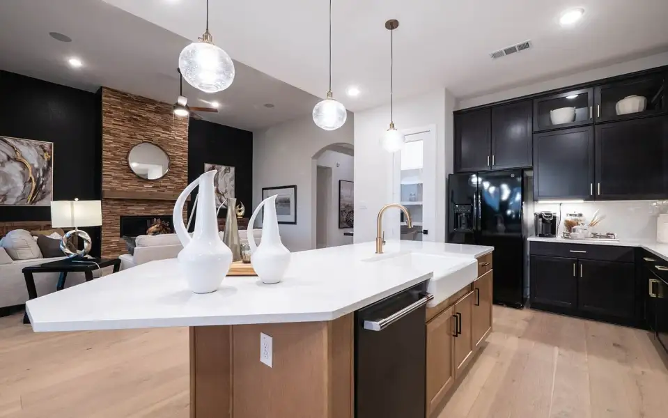 Representative furnished interior of a home built from the Malibu by CastleRock Communities in Lakesong, Grand Prairie (Image 11).