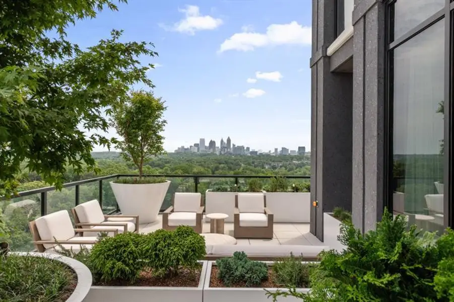 Exterior details and patio area of a home in , Atlanta (Image 24).