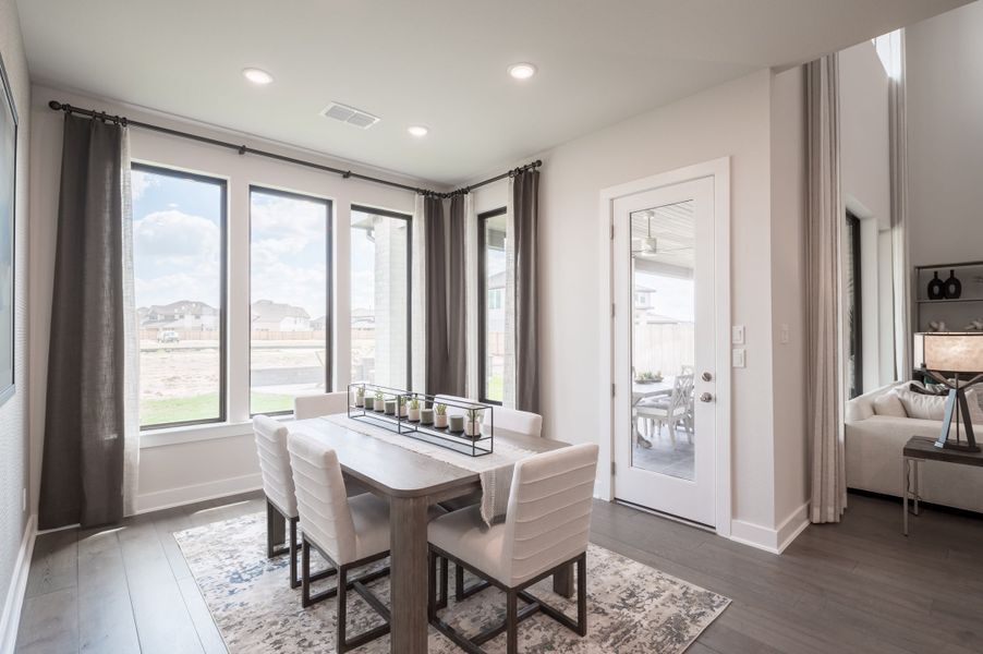 Representative furnished interior of a home built from the Bogata by Tri Pointe Homes in Harvest Green, Richmond (Image 95).